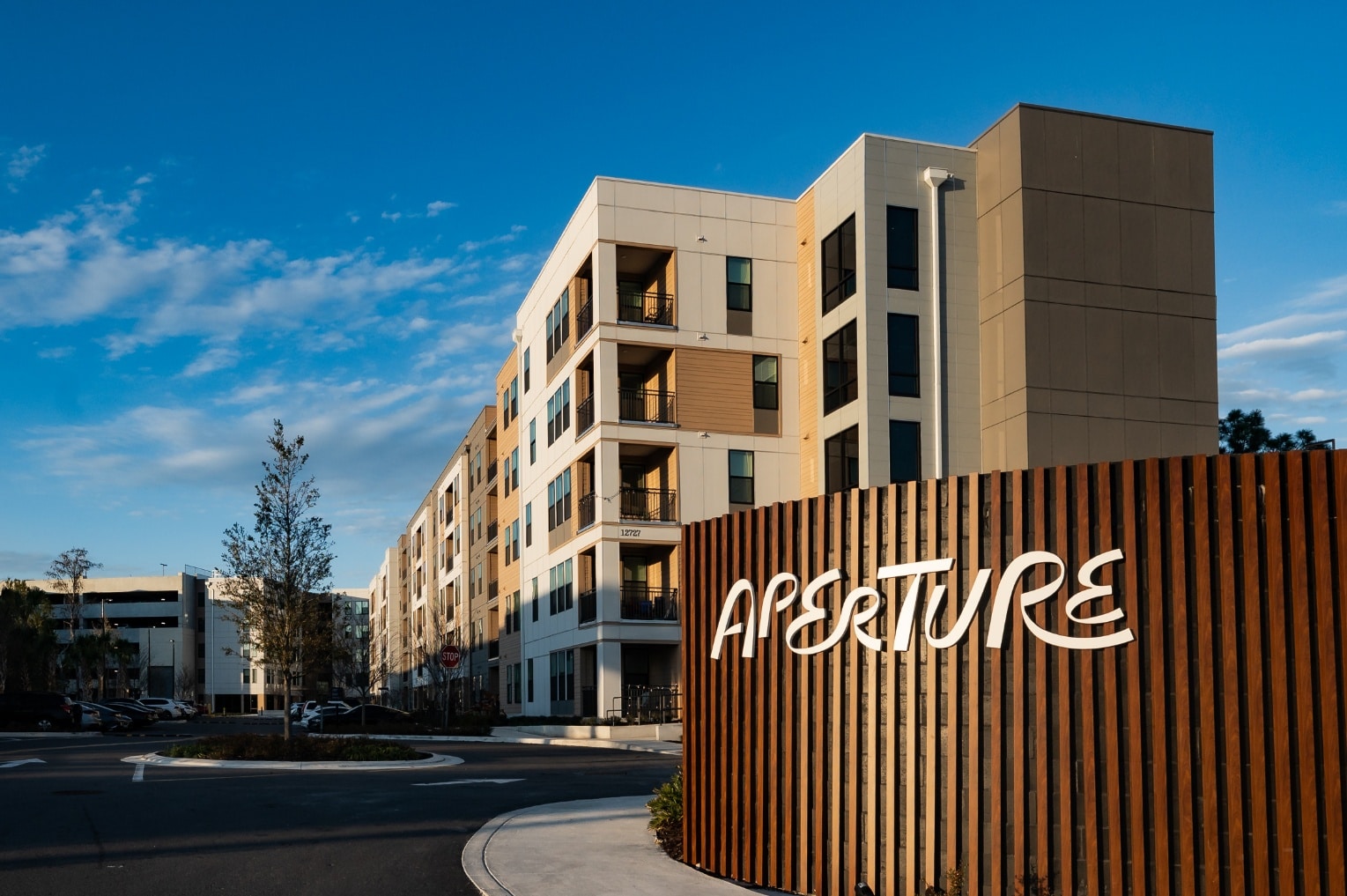 Aperture entrance signage